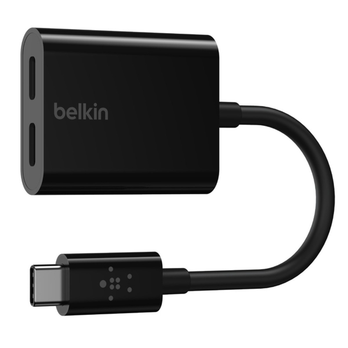 Belkin USB-C Audio and Charge Adapter, Wired Audio and USB-C Charging, Black